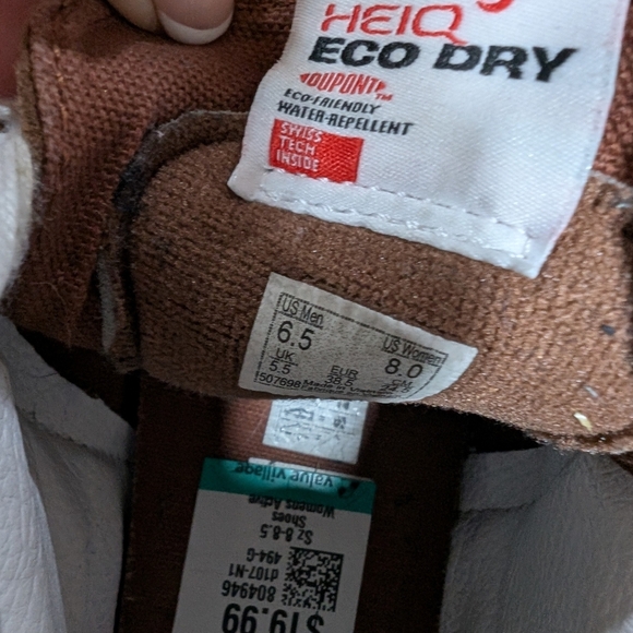 Men's Vans Brown and White High-Top Sneakers Size 6.5 Eclectic Grandpa - Picture 7 of 7